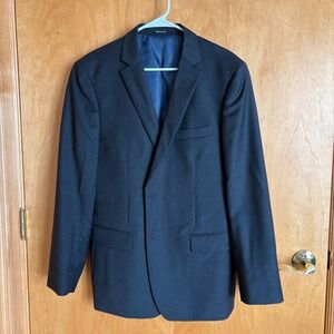 Mantoni Super Fine‎ Wool Mens Size 42 Charcoal Gray Suit Jacket Blazer